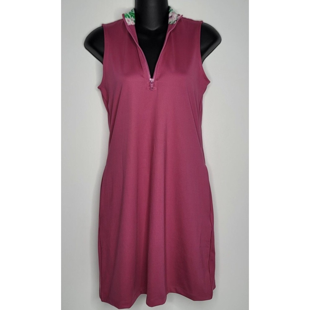 Tommy Bahama Golf Tennis Dress Womans Floral Tropical Print w/ Shorts Pink XS - Picture 2 of 8
